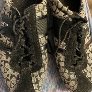 Coach Monogram Black and Gray Sneakers